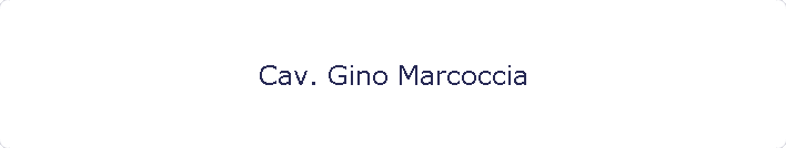 Cav. Gino Marcoccia